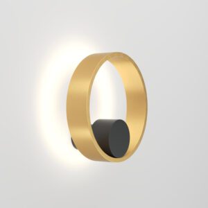 DK5060-BK+SG Бра ORBIT, IP20, 3000К, LED, 10 Вт, черный + сатинированное золото, алюминий