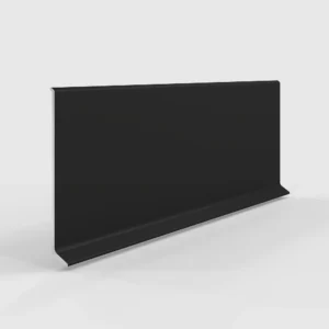 Л (L образный) плинтус черный матовый 100 мм Lamelidecor